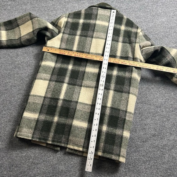 60s Woolrich Wool Sherpa Mackinaw Hunting Cruiser Jacket Plaid Medium - Picture 4 of 7